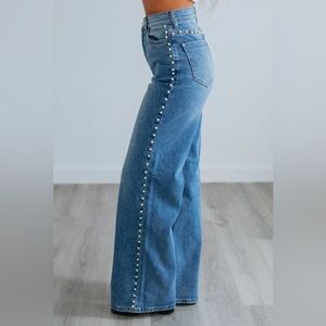 VBRT Pearl High Rise Wide Leg Denim